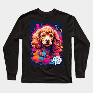 My Best Paw Poodles Graffiti Long Sleeve T-Shirt